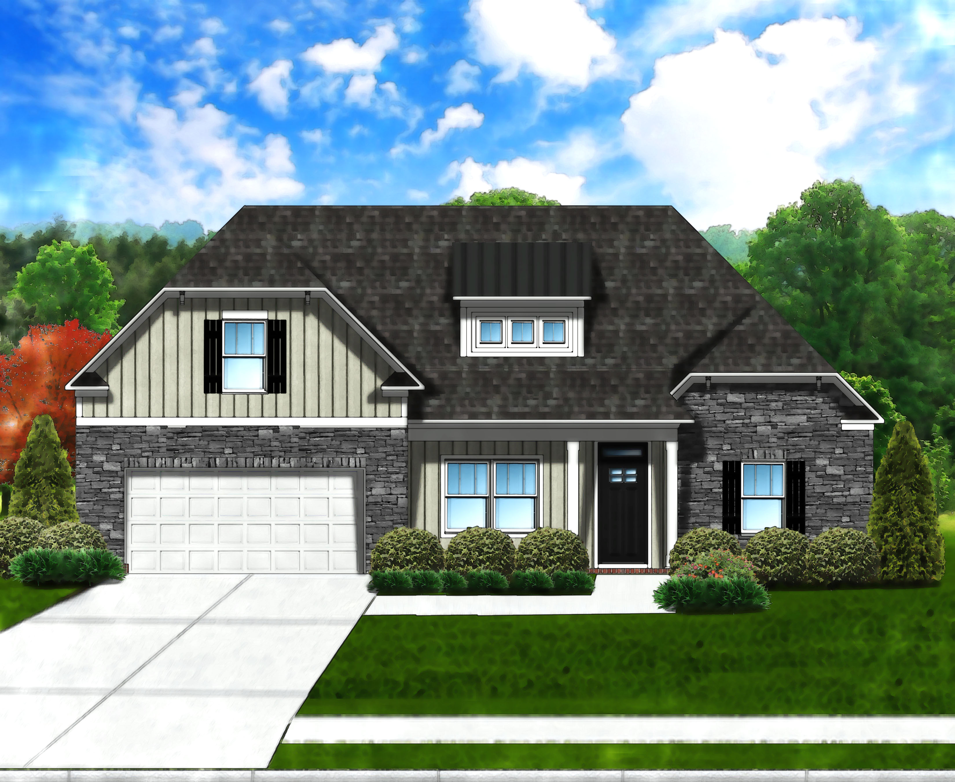 Edisto II C6 (Stone Front) by Great Southern Homes