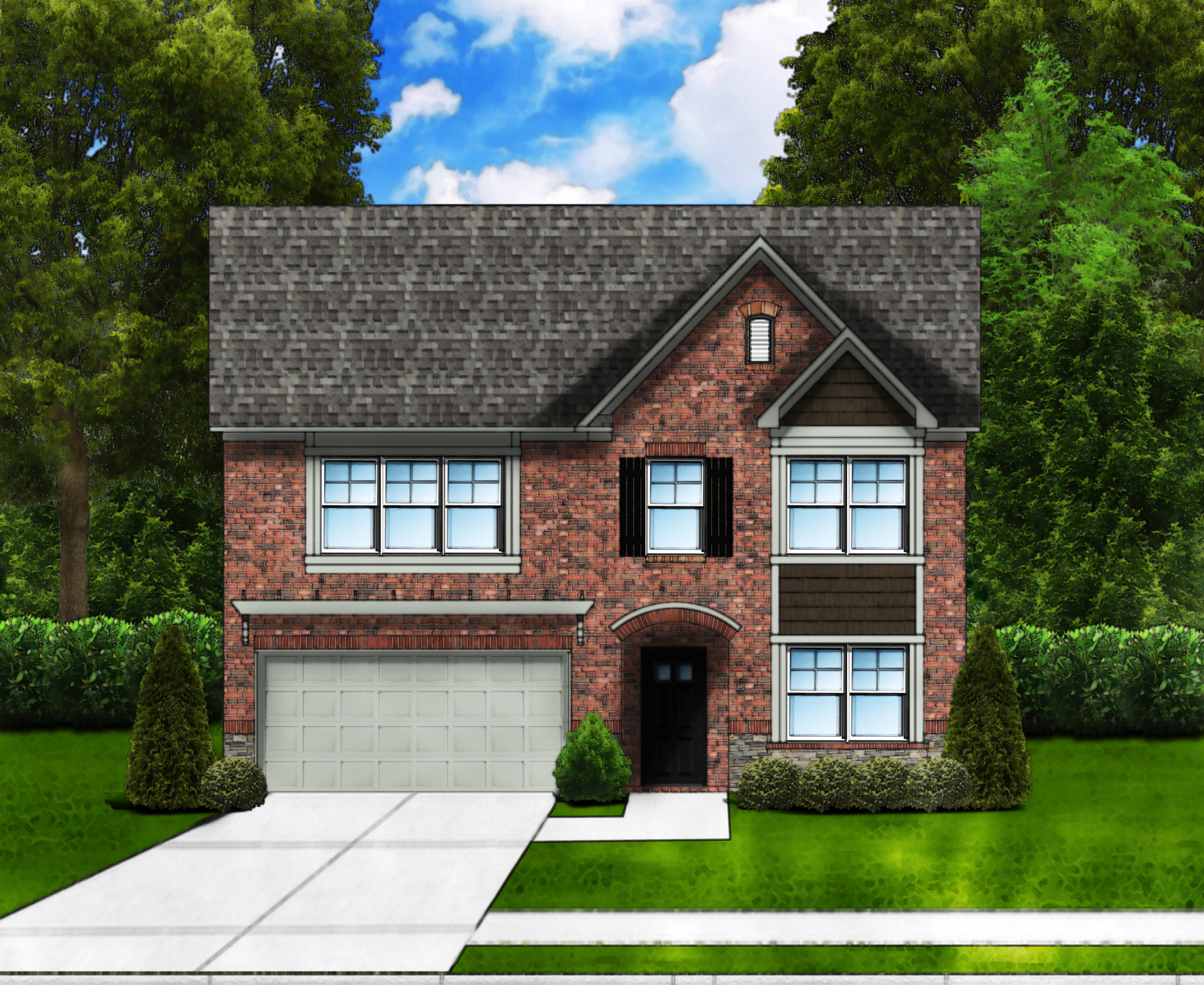 Porter D2 (Brick Front) by Great Southern Homes
