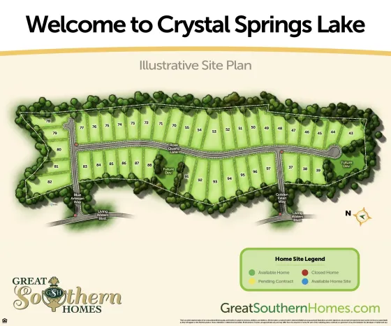 Crystal Springs Lake by Great Southern Homes