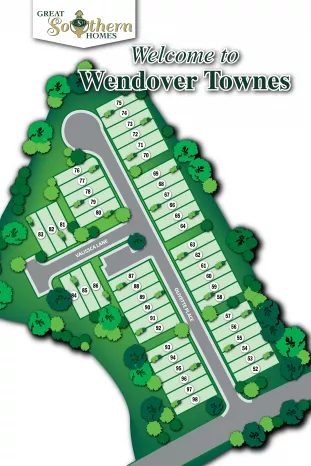 Wendover Townes Illustrated Site Plan by Great Southern Homes
