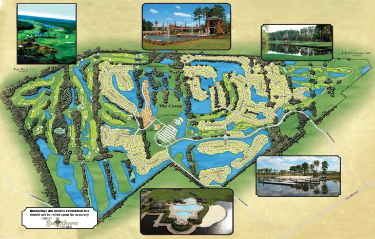 Wild Wing Plantation Illustrated Site Plan by Great Southern Homes