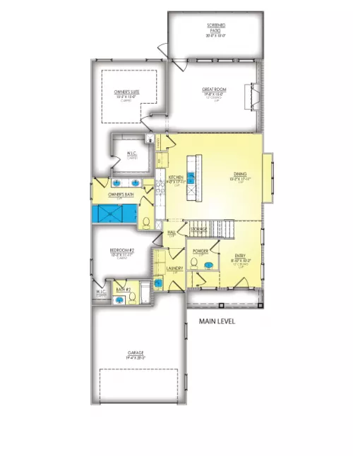 Abilene A Main Floorplan (Palms at Rocky Pointe) by Great Southern Homes