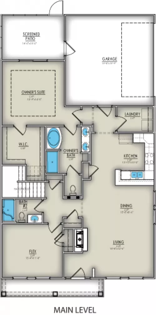 Graham Main Floorplan by Great Southern Homes