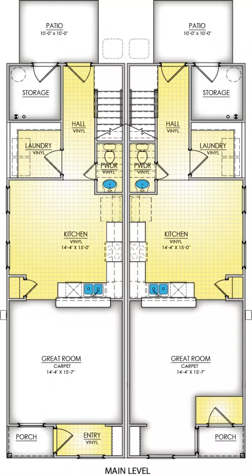 Daytona Main Level Floorplan