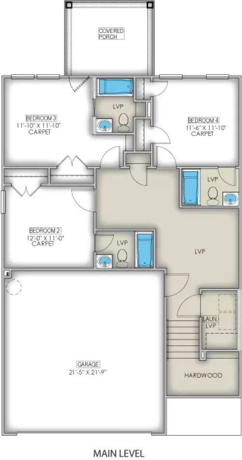 St. Thomas Main Floorplan by Great Southern Homes